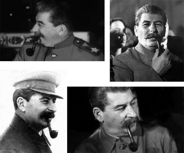 Иосиф Сталин с курительной трубкой